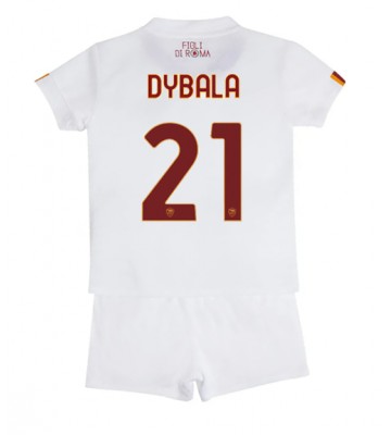 AS Roma Paulo Dybala #21 Bortedraktsett Barn 2022-23 Kortermet (+ Korte bukser)